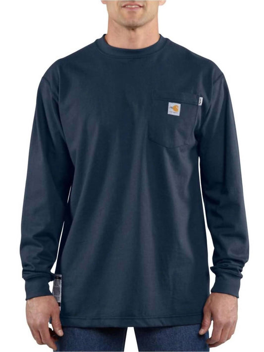 Carhartt - Men's Flame Resistant Cotton Long Sleeve T-shirt. - Tall