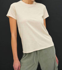 Be Cool - Leona Classic Cut Acid Wash Cotton Tee