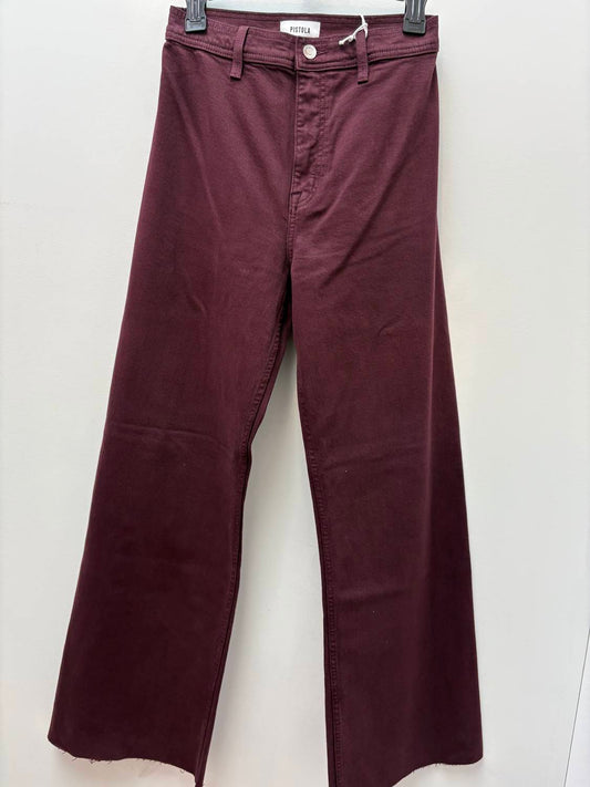 Pistola - Women's Penny Crop High Rise Wide Leg Jean