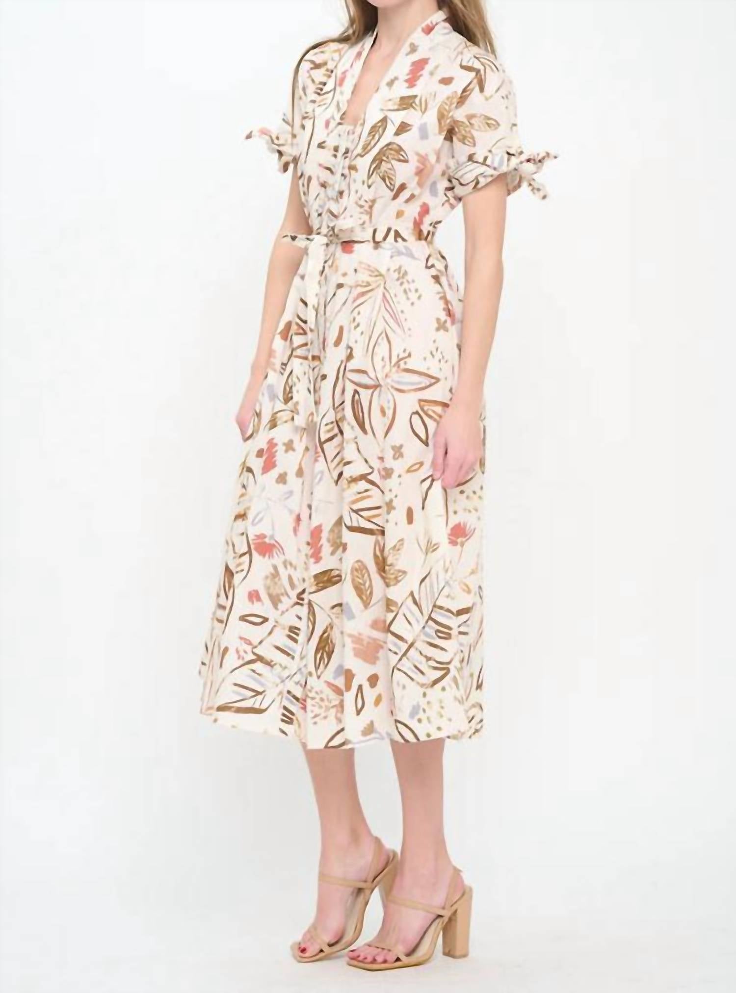santorini midi dress Olive Grove Shirt Dress