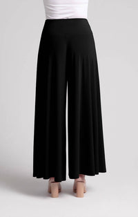 Sympli Women's Palazzo Pant in black - women's pants - detail view