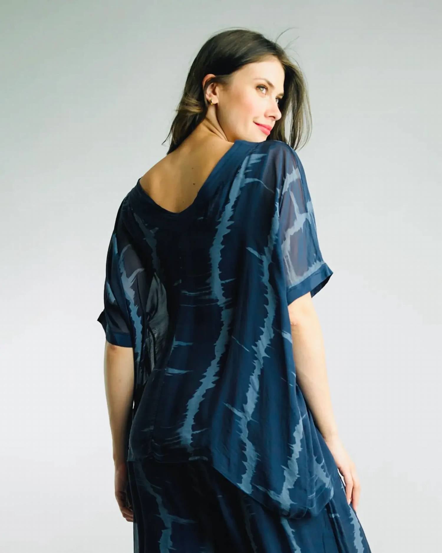 Tempo Paris - Tie Dye V-neck Top
