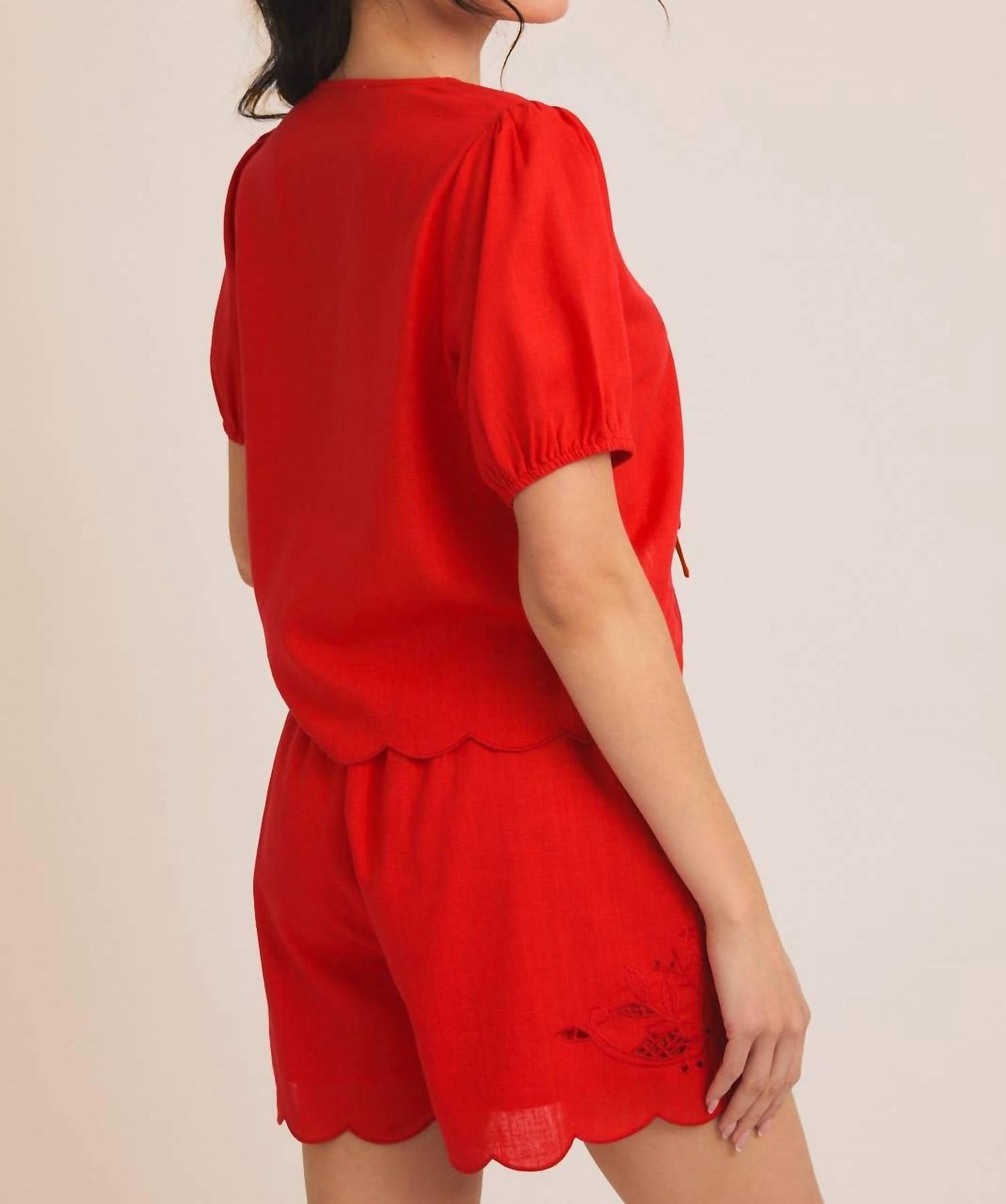 Gilli - Summer Sunsets Top And Short Set