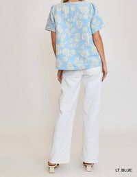 Umgee - Metallic Floral Top