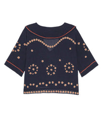 The Great. - Beaded Vintage Sailor Top