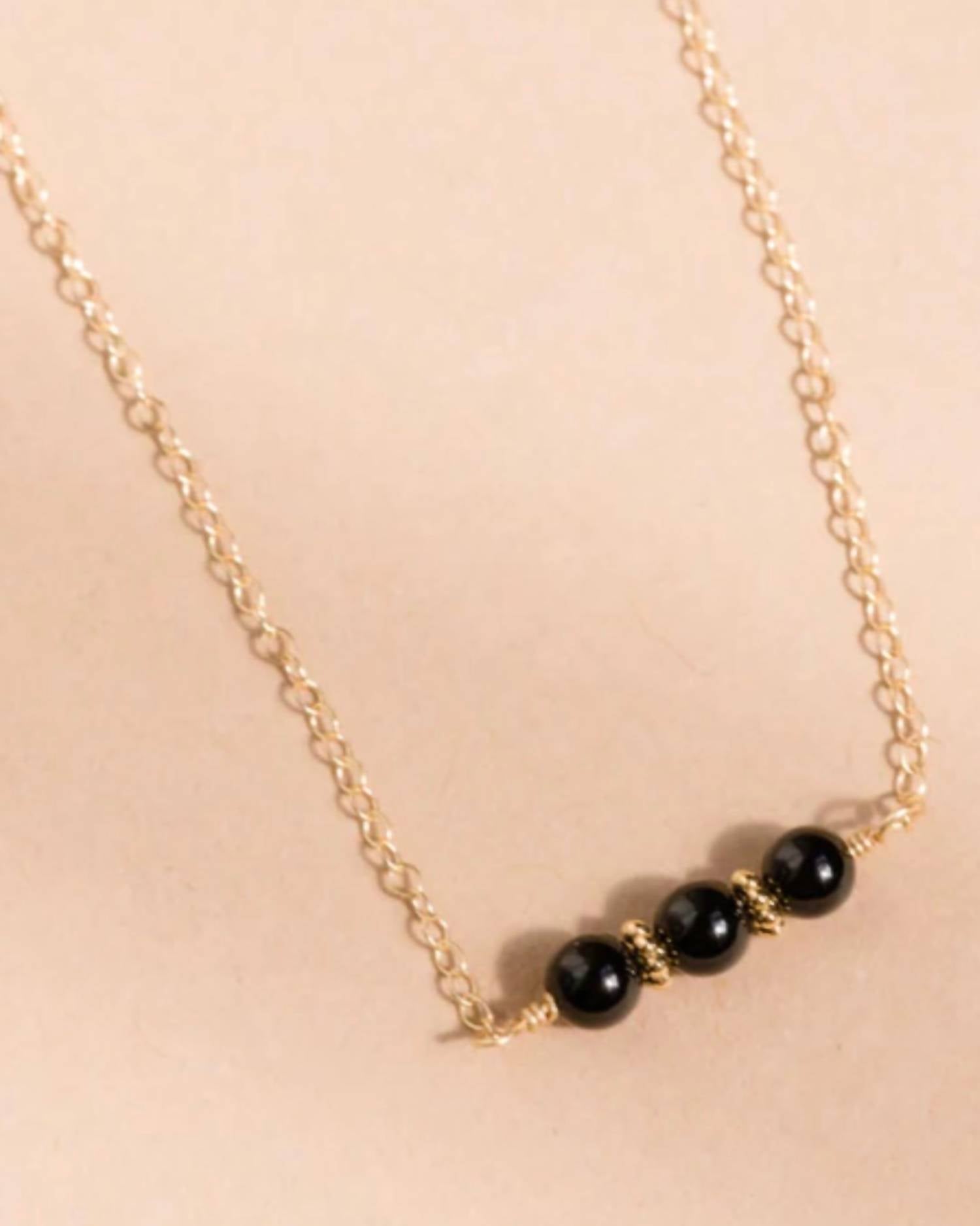 Able - Onyx Trio Necklace