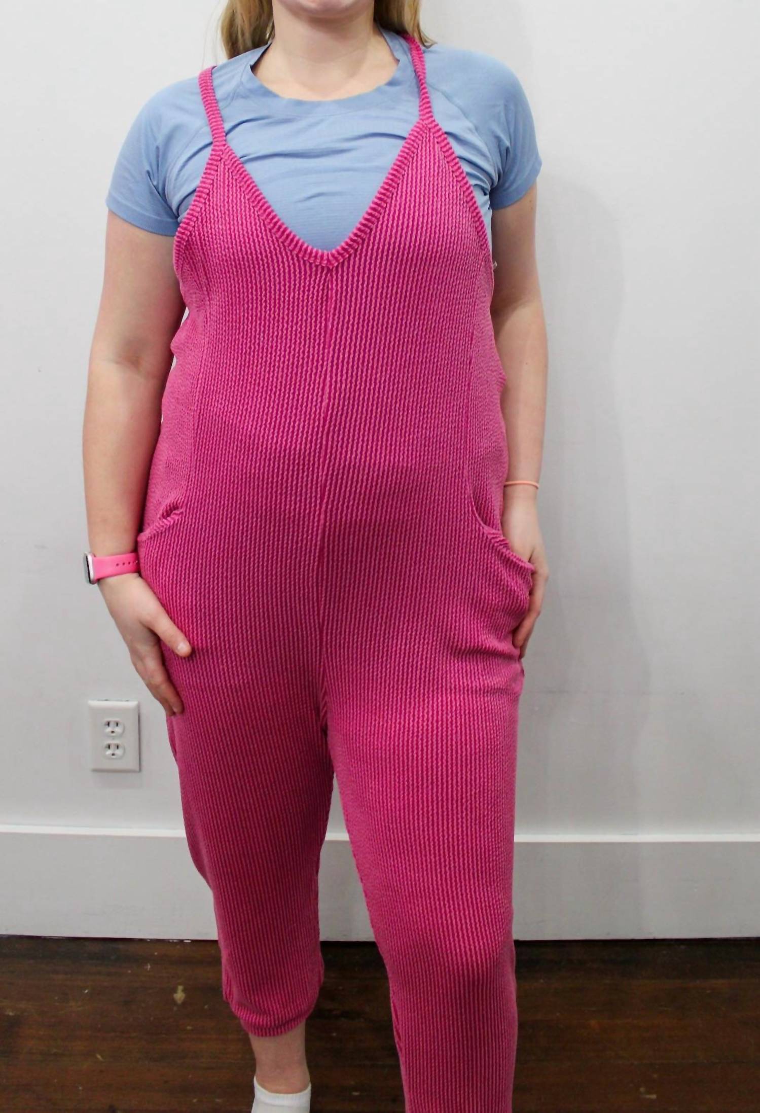 Wasabi + Mint - Maya Ribbed Jumpsuit