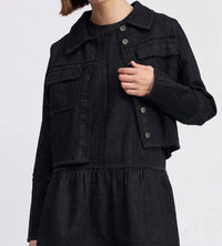 En Saison - Embroidered Denim Jacket