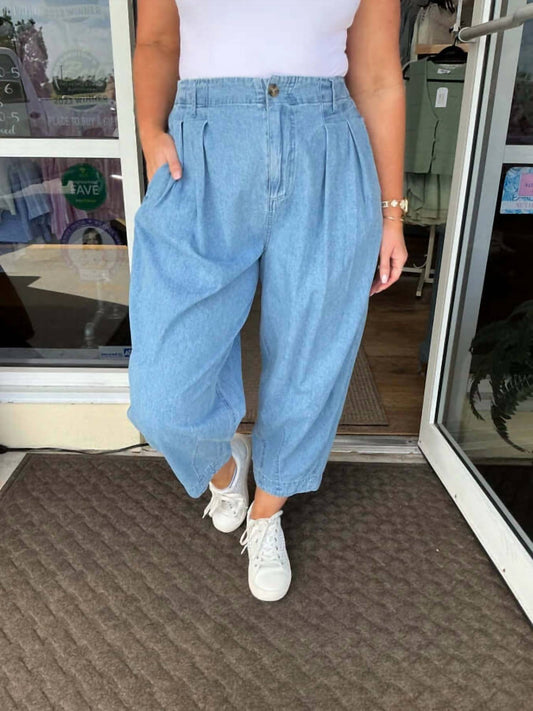 White Birch - Women's Chambray Gypsy Fit Ankle Pant