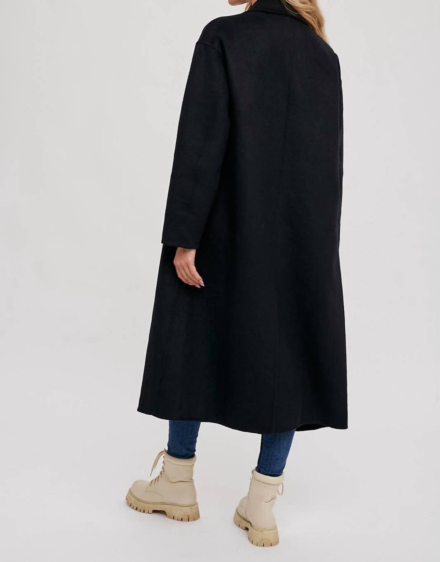 Bluivy - Handmade Double Breasted Longline Coat