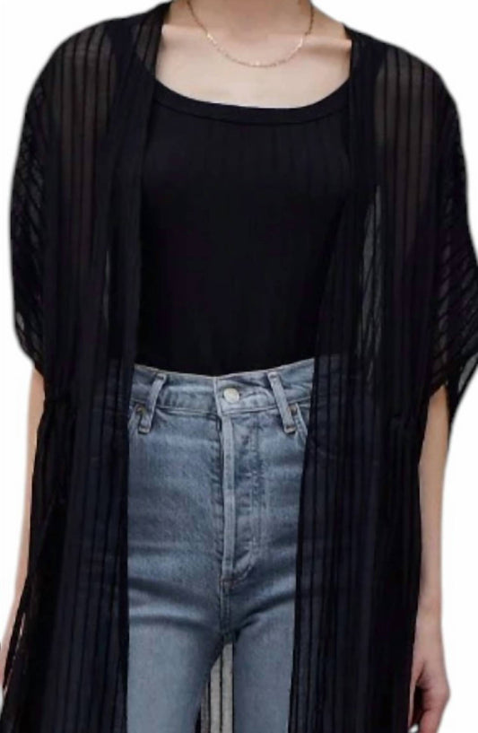 Grade & Gather - Breezy Striped Cover-up