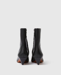 Stella McCartney Women's Brushed Spur Heeled Ankle Boots in black - women's shoe - alternate view