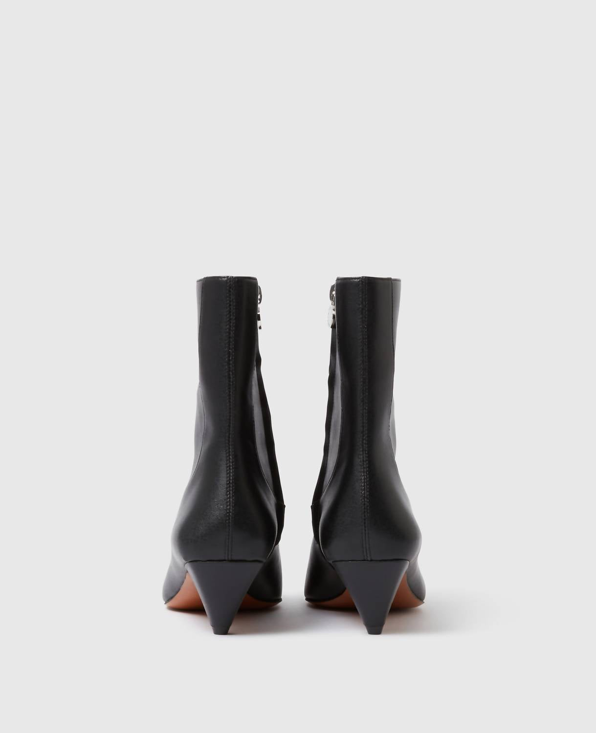 Stella McCartney Women's Brushed Spur Heeled Ankle Boots in black - women's shoe - alternate view