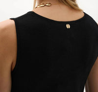 Joseph Ribkoff - Sweater Knit Sleeveless Midi Dress