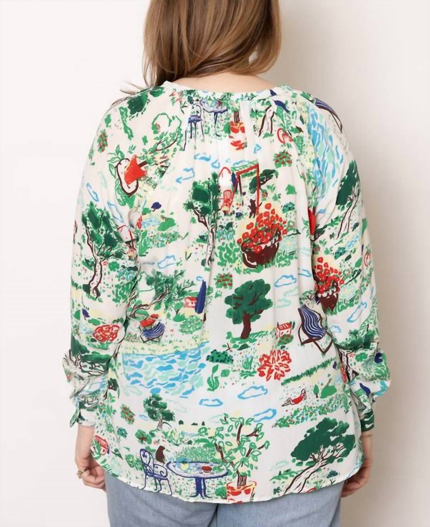 Mii Collection - Charme Long Sleeves Tunic Blouse