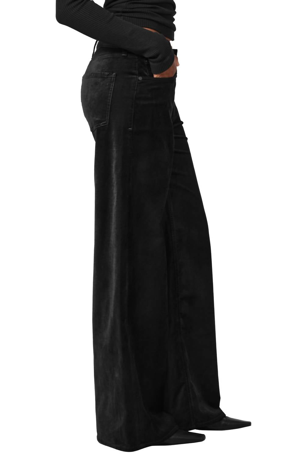 Citizens Of Humanity - Lolli Mid Rise Baggy Velvet Jeans