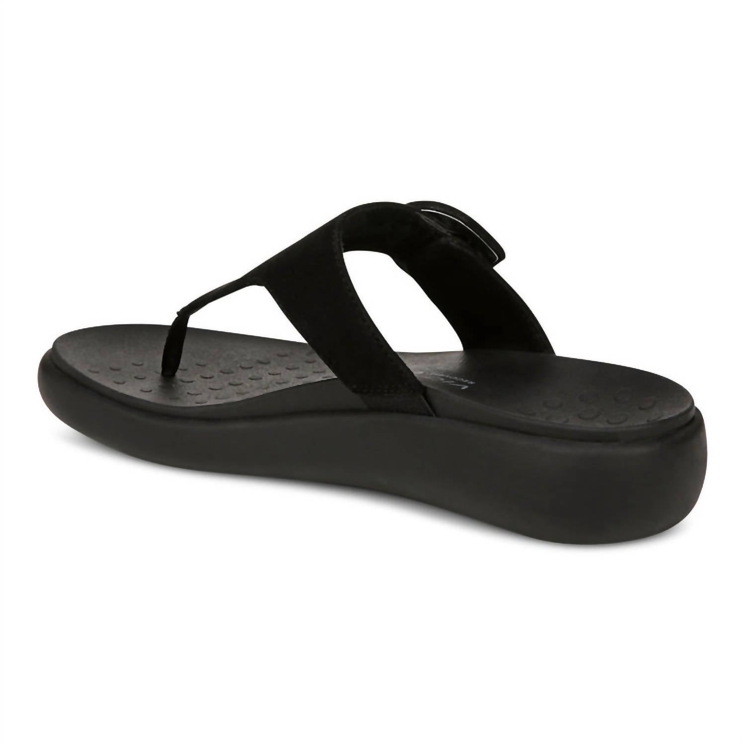VIONIC Women's Activate Rx Sandals in black suede - women's sandal - alternate view