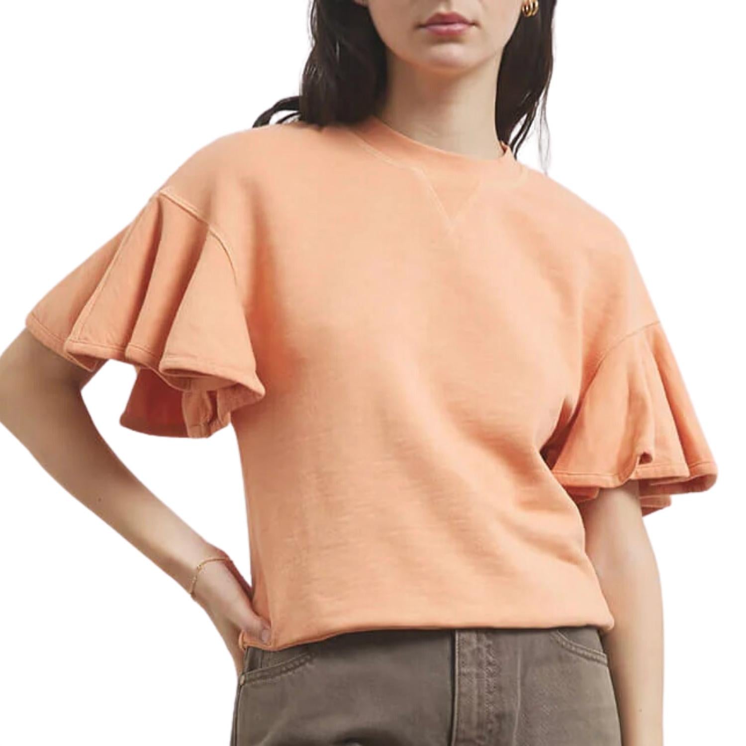Ulla Johnson Women's Maia Top in pale coral - women's t-shirt