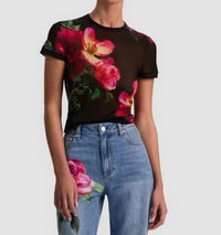 Alice + Olivia - Tess Floral Crewneck T-shirt