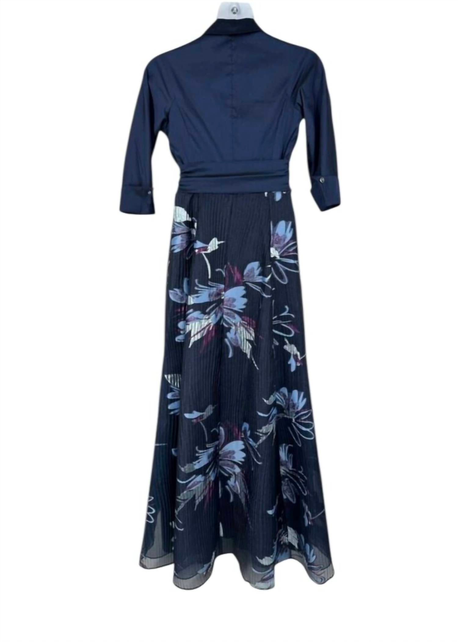 Teri Jon - Taffeta Accordion Pleat Gown