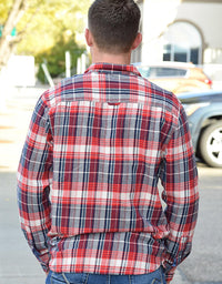 Flags & Anthem - Plaid Cuff Long Sleeve Top