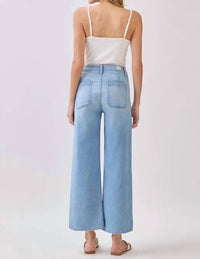 L.T.J - Front Patch Pocket Wide Leg Jean