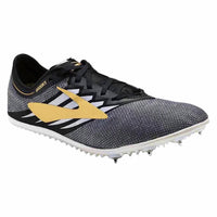 BROOKS Unisex Elmn8 V4 Athletic Shoes in black and gold - women's shoe - detail view