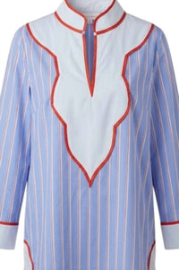 Thml - Women's Long Sleeve Striped V-neck Dress