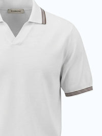 Fioroni Cashmere - Men's Cotton Johnny Collar Polo