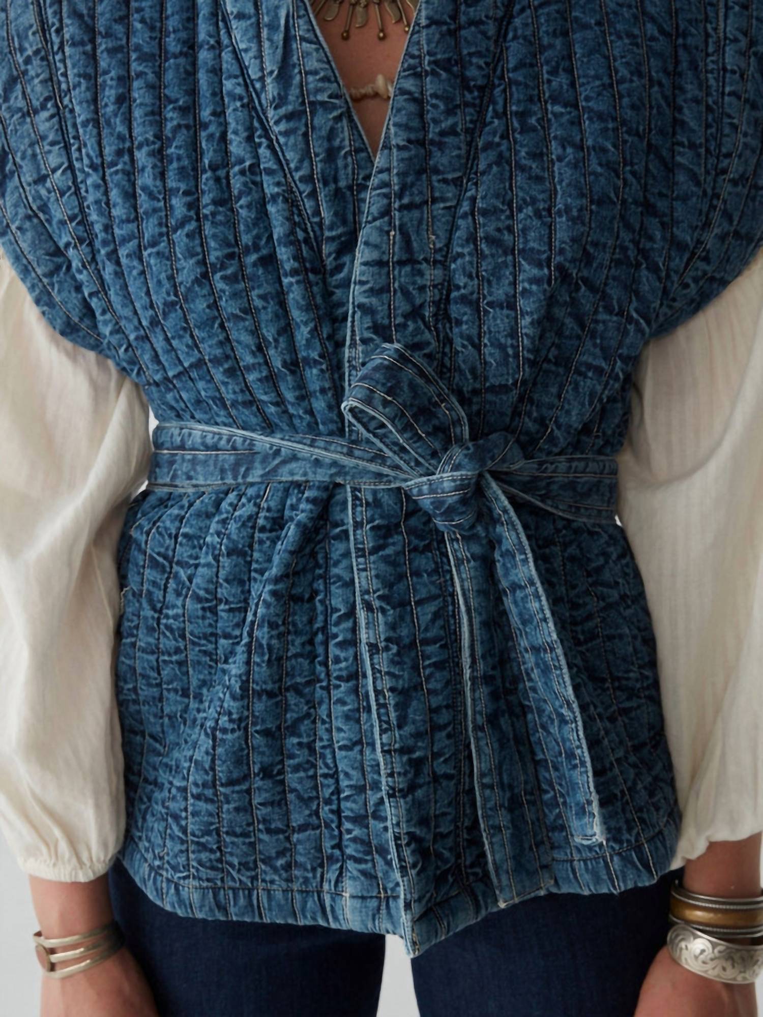 Maison Hotel - Elsa Quilted Denim Vest