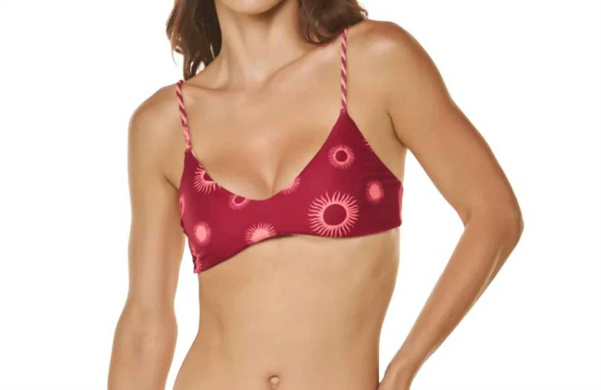 Dulzamara - Maragogi Sporty Bikini Top With Decorative Straps
