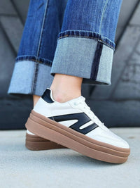 Let'S See Style - Women's Chunky Platform Low Top Sneakers