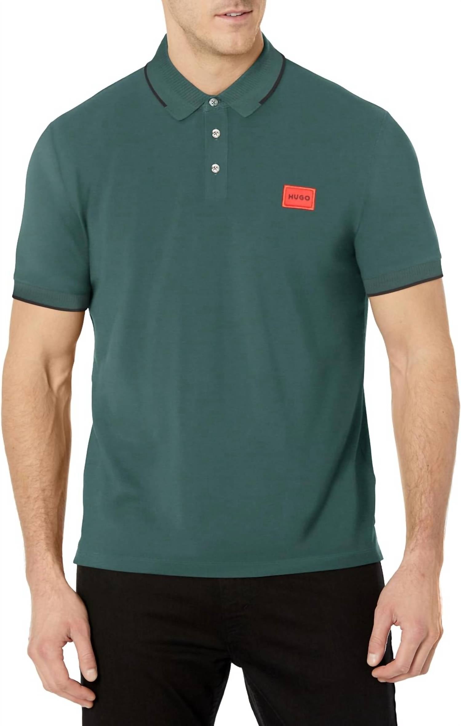 Hugo Boss - Square Logo Cotton Polo Short Sleeve