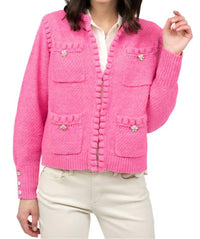 Ivy Jane - Long Sleeve Pearl Edge Pocket Cardigan