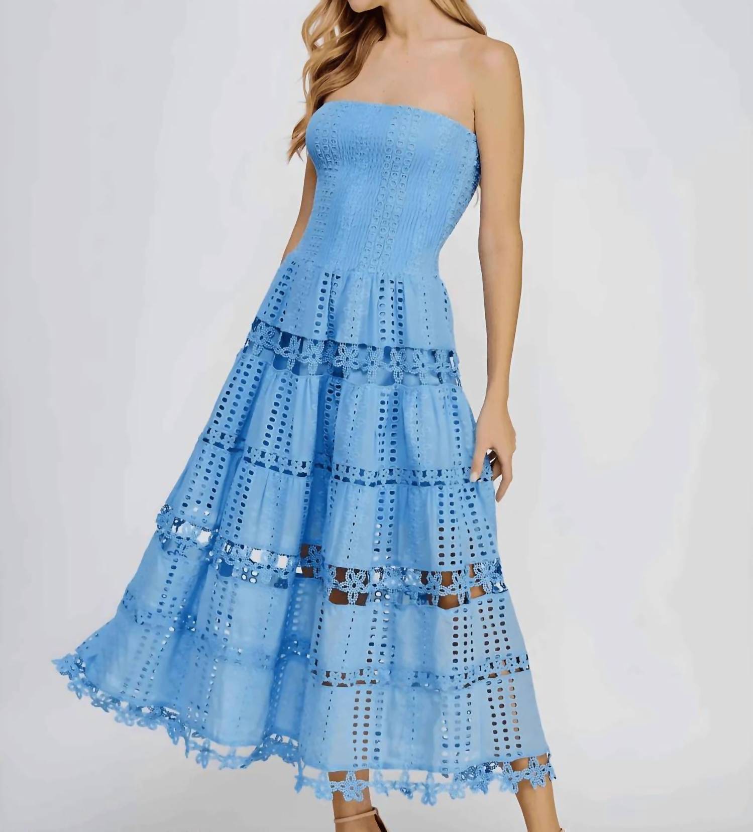 Strut & Bolt - Lena Eyelet Midi Dress