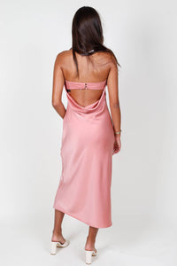Hailey Apparel - Strapless Midi Dress