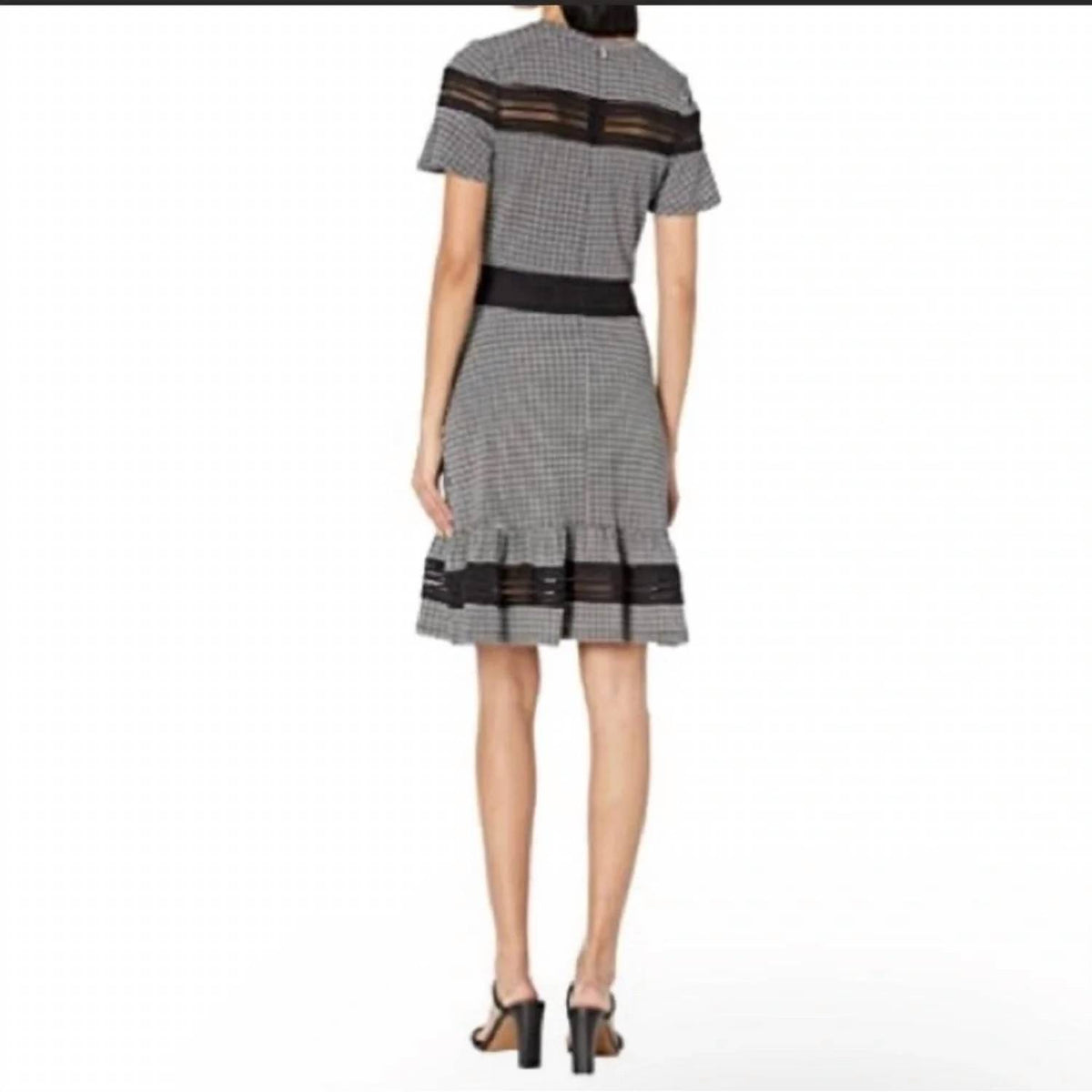 Michael Kors - Combo Check Cutout Mini Dress
