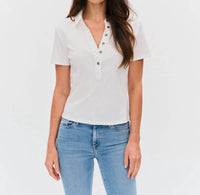 Six/Fifty - Simone Ribbed Polo Shirt