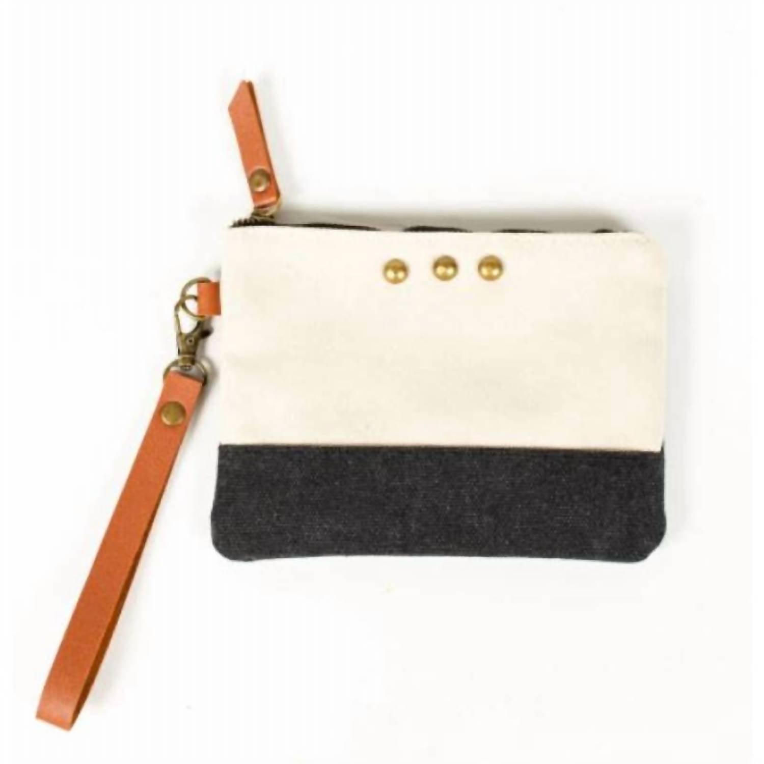 Pretty Simple - Women's Contrast Canvas Boho Wristlet