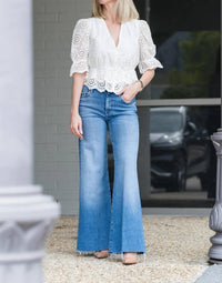 Frame - Solstice Eyelet Blouse