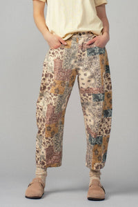 Urban Daizy - Boho Patchwork Wide Leg Pants