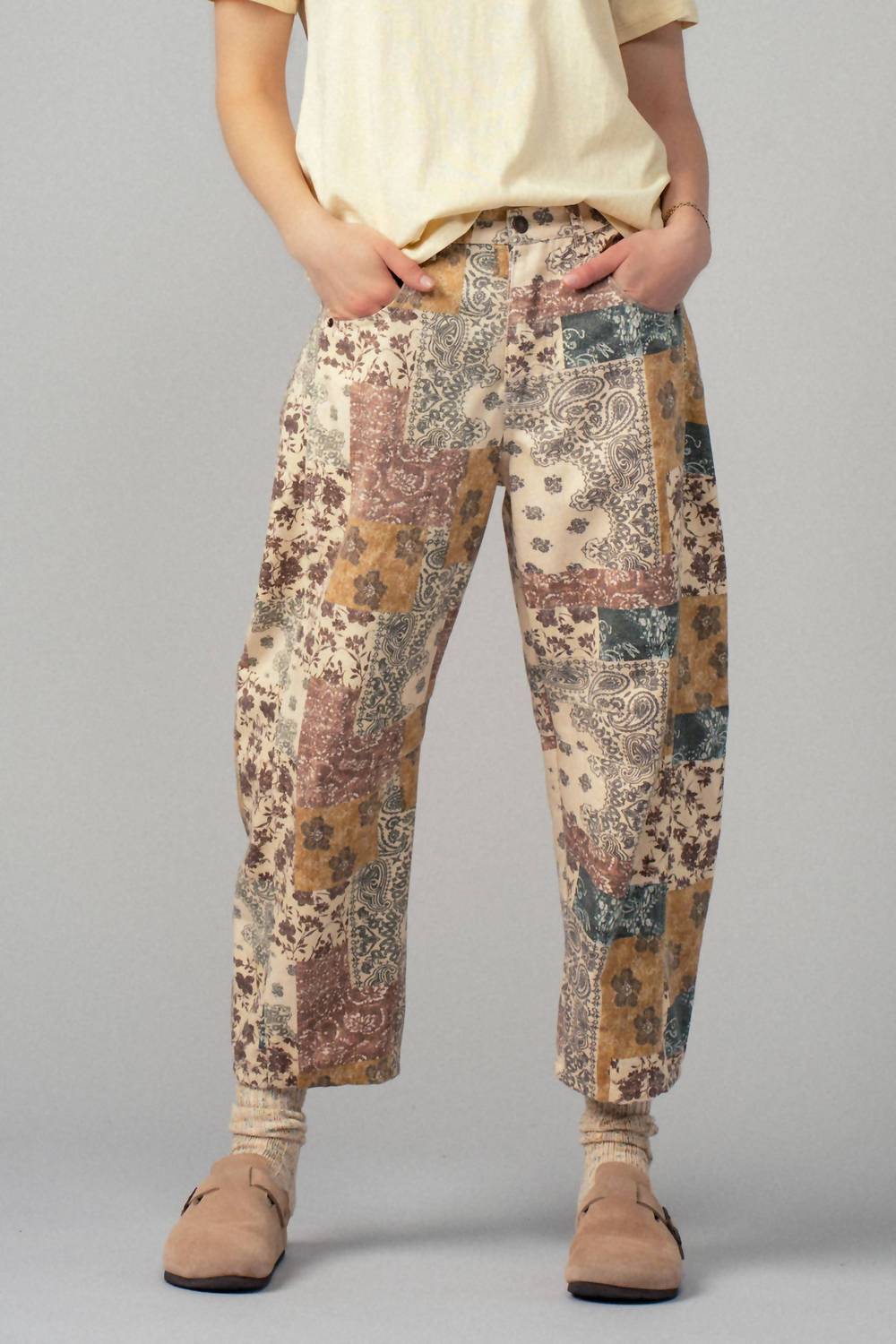 Urban Daizy - Boho Patchwork Wide Leg Pants