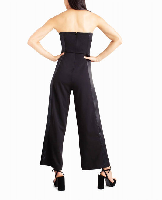 Nicole Miller - Jasmine Crepe Tuxedo Jumpsuit