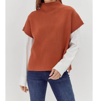 Jodifl Everything Is Good Sweater in copper - women's sweater
