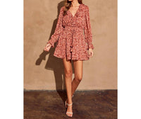 Dress Forum - Sangria Shirred Waist Mini Dress