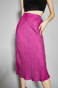 Glamorous - Leopard Bias Cut Midi Skirt