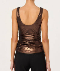 Astr - Leanne Metallic Cowl Neck Top
