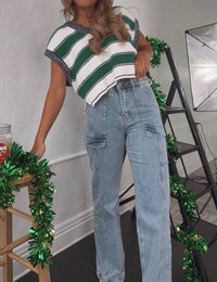 Everyday Chic Boutique - Madison Cargo Jeans