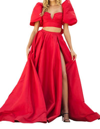 Sherri Hill - Two Piece Taffeta Gown