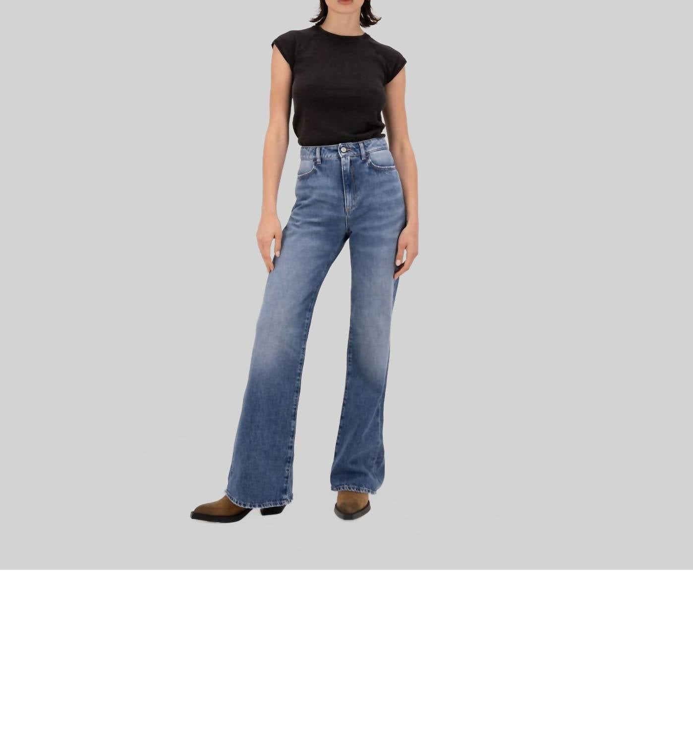 Icon Denim LA Slim Flared Jeans in eclipse - women's jeans